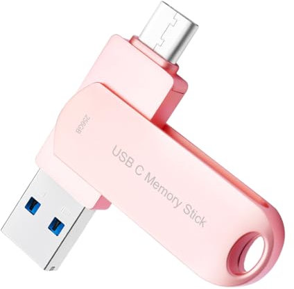 Unidad USB de 256 GB para teléfono, USB C USB3.2 2 en 1, memoria HUPINS de 170 MB/s de lectura de alta velocidad, escritura de alta velocidad de 120 MB/s, dispositivos inteligentes Android, tabletas,