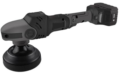 Polisseur Polisseuse rotative sans fil, 18V, 5 pouces, 125mm, polisseuse à vitesse Variable, avec batterie 4000mAh, for le polissage à la cire Pour le cirage de polissage de bateau de voiture(Polisher