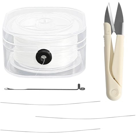 120 Meter Gummiband für Armbänder, 0.6mm Transparente Elastisch Nylonschnur Band für Armbänder, Gummiband für Armbänder Reißfest für DIY Basteln Perlenschmuck Schmuckherstellung Halskette