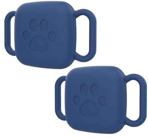 Fiorky Silicone Case for Tile Mate 2022/2024 Protective Cover Sleeve, 2 PCS Anti-Scratch Sturdy Secure Tag Holder Soft Flexible Cover for Pet Dog Cat Collar Case