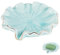 AHANDMAKER Porte-savon en céramique auto-drainant, feuille de lotus turquoise, porte-savon en céramique, porte-savon en forme de cascade, élégant en forme de feuille pour salle de bain, douche, évier