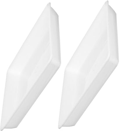 YARNOW 2piezas Bandejas Cuadradas para Macetas Base Gruesa De Plástico Platillos Antigoteo para Plantas Suculentas y Tiestos Interiores y Exteriores Recogida De Agua