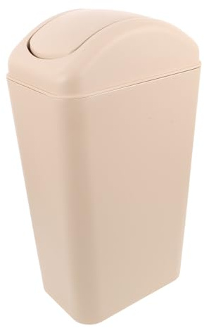 BUGUUYO Cubo Basura Plástico con Tapa Abatible Sellada Resistente Fácil Limpiar para Baño Oficina Hogar Espacios Pequeños