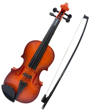 Simuliertes Geigen-Set Musikinstrument für Anfänger verstellbare Saiten exquisite Verarbeitung Ideal zum Üben Darbietungsrequisiten Geschenke