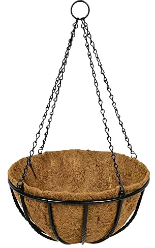 Primrose Garden Outdoor Hanging Basket Forge Patio Planter 40cm
