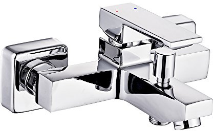 SCHÜTTE TOKYO II Wannenfüllarmatur, Wannenarmatur Wannenthermostat, Mischbatterie Wasserhahn Armatur für Badewanne, Chrom