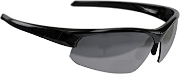 BBB Cycling Sports Glasses with 2 Interchangeable Lenses Reading Area +2.5 Dioptre and Lightweight Sport Sunglasses UV Protection for Bike Riding Mens Womens Impress Reader BSG-59, Matt Black