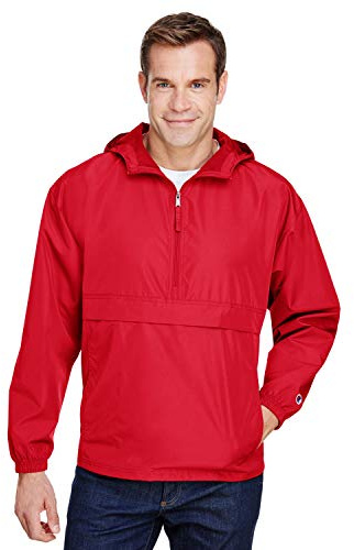 Champion - Packable Quarter-Zip Jacket - CO200 - M - Scarlet
