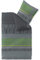 CelinaTex Touchme Anni - Biancheria da letto in flanella di cotone, 155 x 220 cm, 2 pezzi, colore: grigio, nero, verde