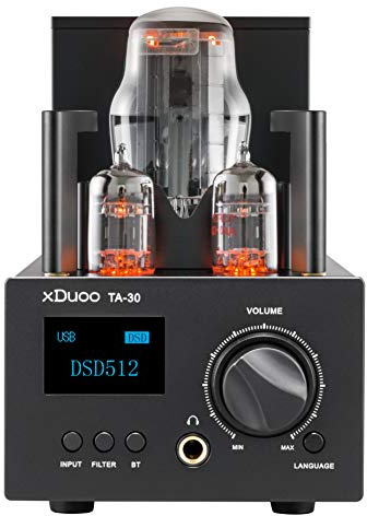 xDuoo TA-30 Bluetooth 5.0 ES9038Q2M DAC&Tube Headphone Amp USB/COAX/OPT Input Amplifier