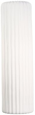 Casablanca Vase - Fjord - aus Keramik weiß matt mit Rillenstruktur H. 76 cm