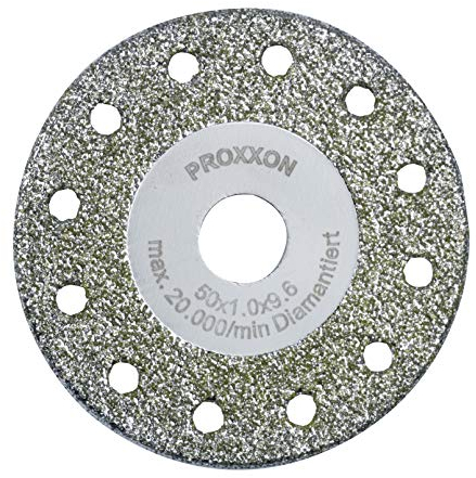 Proxxon 28557 Diamantierte Trenn- und Profilierscheibe, Ø 50 x 2,1 x 9,6 mm, für Langhals-Winkelschleifer LHW und LHW/A