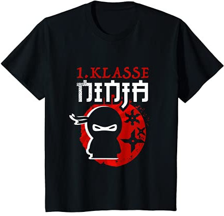 Kinder Zuckertüten Füllung Jungen 2021 Schulkind 1. Klasse Ninja T-Shirt