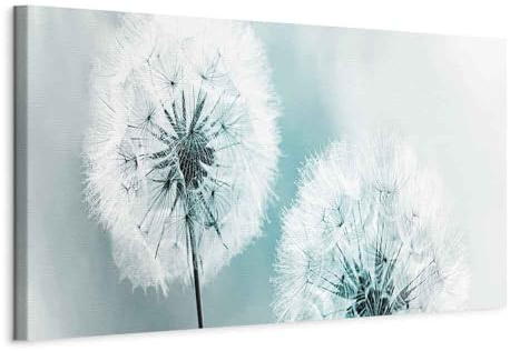 murando - Akustikbild Blumen Natur grau, Schallschutz, Wohnzimmer, Büro | Verbessert Raumakustik, reduziert Hall, ideal fürs Büro oder Wohnzimmer, hochwertige Verarbeitung, schnelle Montage, stilvoll