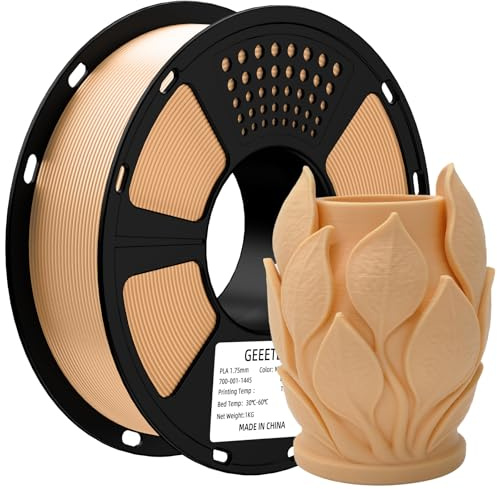 GEEETECH Matte PLA Filament, 3D-Drucker PLA Filament 1 kg Spule, Genauigkeit +/- 0,03 mm, Hautfarbe | Maßgenauigkeit +/- 0,03 mm
