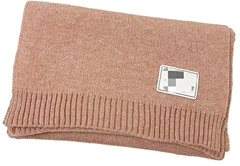 UKKO Kaschmirschal Winter-Fester Kaschmir Für Frauen Gestrickte Schal Dicke Warme Pashmina-Foulard-Pink,195X35Cm