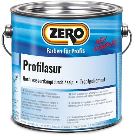 ZERO Profilasur Holzlasur, farblos, 750 ml, Seidenmatt | Alkydharz
