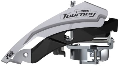 FD-TY601 Tourney Front Mech, Triple, Top Swing, Dual Pull, 63-66, für 48T, Schwarz