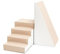 IGLU XXL Escalier Toboggan Modules d’activités Modules de Motricité en Mousse (Blanc/Beige)