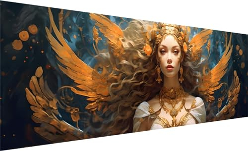 Diamond Painting XXL 300x100 cm, 5D DIY Schönheit Diamond Painting Runde Steine Strass Cross Stickerei Kunst Kits, Diamond Painting Zubehör Set Basteln Erwachsene, Geschenk Diamond Painting Frau V-2