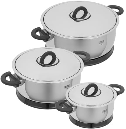 Kuhn Rikon DUROTHERM PRO Kochtopfset Induktion 3-teilig, Edelstahl, Energiesparen