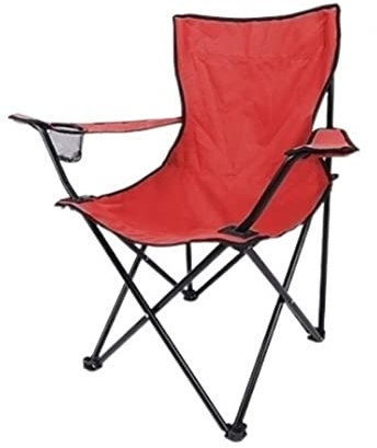 Campingstuhl Outdoorstuhl Klappbarer, Gepolsterter Liegestuhl Mit Rückenlehne, Strandstuhl, Angelstuhl, Tragbarer Lounge-Sessel, Outdoor-Sessel Mit Getränkehalter Klappstuhl Faltstuhl Angelstuhl(D)