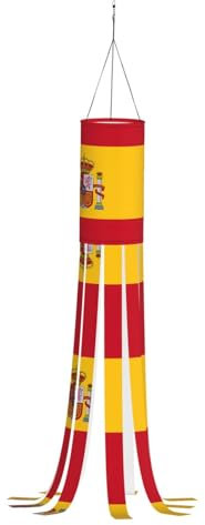 ZXERTG Spanische Flagge, verführerische Herbst-Outdoor-Dekoration mit Thanksgiving-, Winter-, Frühlings-Themen, Windsäcke für Jahreszeiten