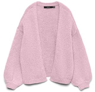 Vero Moda Chaqueta de Punto Femenina VMMAYBE, Rosa (Parfait Pink), M