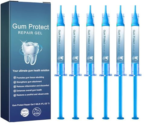 KOAHDE Lot de 6 gels de nettoyage et de blanchiment des gencives, traitement pour la restauration et le blanchiment des dents