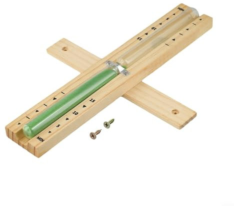 Essential Tool Sablier de 15 minutes conçu pour résister à la vapeur (vert)