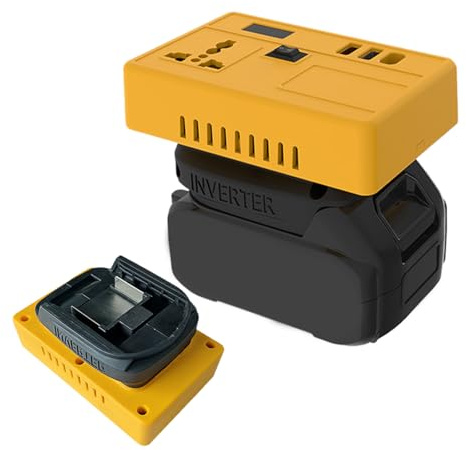 Holdes Onduleur de Batterie,Générateur de Station d'Énergie - Chargeur de Téléphone, Onduleur 21V 200-220V pour Voyage Maison Chantier