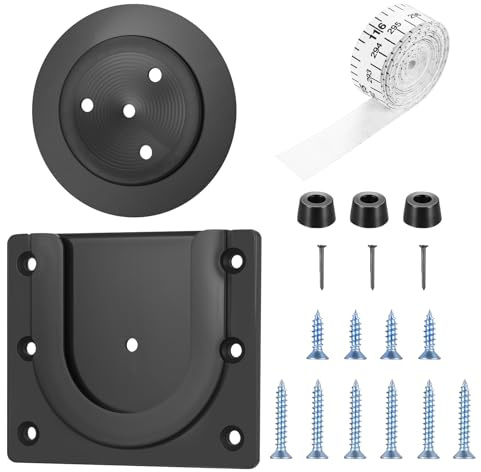Dartscheibe Halterung Wand, Dartscheibe Aufhängung, Dartboard Halterung, Dart Board Wandhalter für Steeldartboards Wand Aufhängen Dartboards Dartscheiben Zubehör, Schwarz