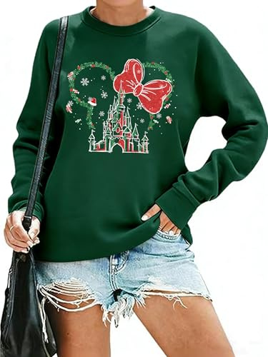 Magical Sweatshirts for Women Magical Xmas Holiday Pullover Sweater