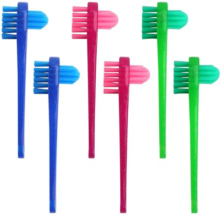 Paquet de 6 Brosses à Dents pour Prothèses Dentaires, Brosse Nettoyage Prothèse, Mini Brosse à Dents pour Dentiste Aligneurs Appareils de Maintien