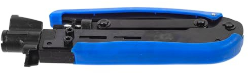 Alipis Crimpadora para Cable Coaxial Pequeña Multifuncional, Alicates para Crimpar Cables Cierre Hermético, Herramienta Profesional de Compresión Doméstica para Conexión de Video y Red