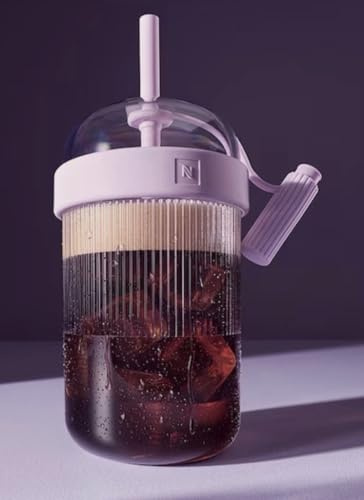 Nespresso - Bicchiere da viaggio - Federico Peri Design Limited Edition - solo per bevande ghiacciate, 540 ml, lavanda