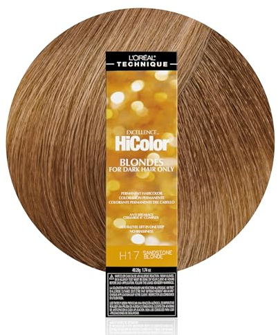 L'Oréal Technique HiColor Browns & Blondes Permanent Hair Color - Lifts Dark Hair in One Step, No Brassiness, Rich, Smooth Creme Formula, Intense, Long-Lasting Color, Sndstn Blnd