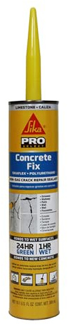 SIKA - Sealant - Sikaflex Concrete Fix - Limestone - Elastic sealant for Cracks and Joints - Paintable Polyurethane - 10.1 fl oz