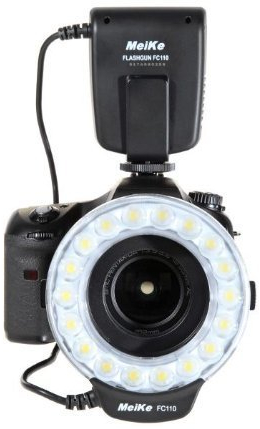 Macro Ring Flash Anneau de lumière pour Canon EOS DSLR par Meike