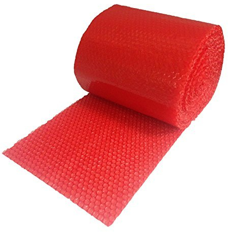 REALPACK® 1 x Roll - Antistatic Red Bubble Wrap Size : Wide 12 300mm x 100m.