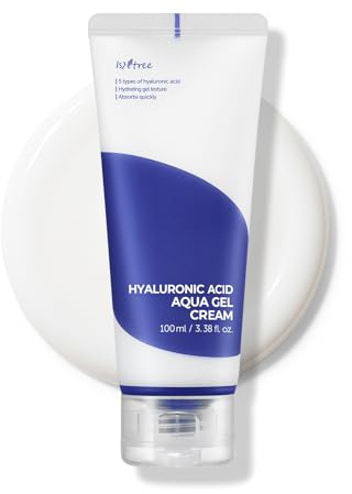 IsNtree Hyaluronic Acid Aqua Gel Cream 100ml, 3.38 fl oz | Korean Skincare | Lightweight Moisturizer | Quick-Absorbing Hydration | For Oily to Combination Skin