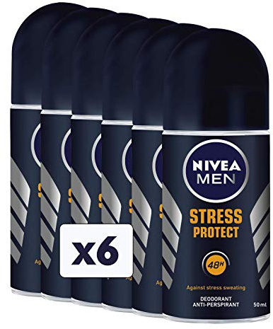 Nivea Stress Protect Men Deo Roll-On, 6er Pack (6 x 50 ml)