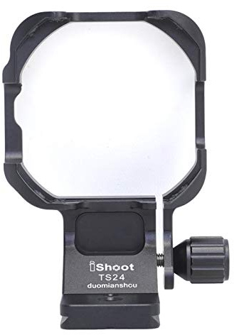 iShoot Anello di montaggio per treppiede Collare per obiettivo compatibile con Samyang 24mm f/3.5 ED AS UMC & Rokinon 24mm f/3.5 ED AS UMC Tilt-Shift, Porta Staffa Supporto Arca Piastra Sgancio Rapido