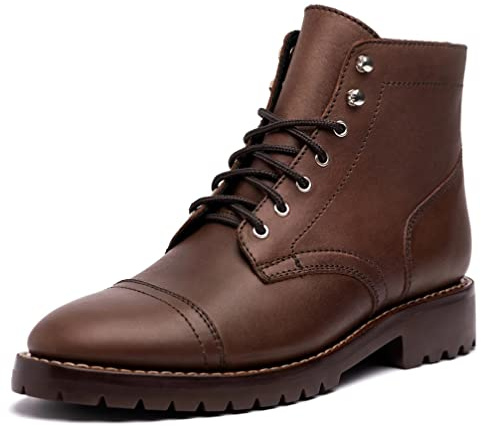 Thursday Boot Company Men's Captain Boot Lug Sole Leather, Whiskey StormKing, 11