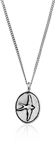 Made by Nami Men's Surfer Necklace with various Pendants,Men's Premium Silver Necklace Ancient Look,Stainless Steel with Silver Alloy,Handmade Link Chain ~ 23 in, Stainless Steel, No Gemstone