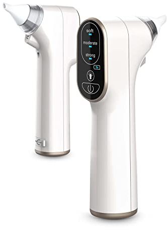 Simpletek - Aspiratore Nasale Ricaricabile per Bambini Impermeabile | 3 Modalità di Aspirazione e Luce LED Waterproof
