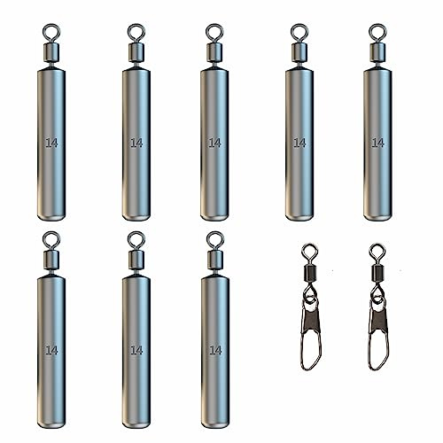 HEVIBK Fischerei Sinkers 3.5g/5g/7g/10g/14g/20g Angeln Grundblei Angeln Set Angel Blei Gewichte Angeln Blei Angelzubehör Angeln Angel Bleie Set (14, 8)