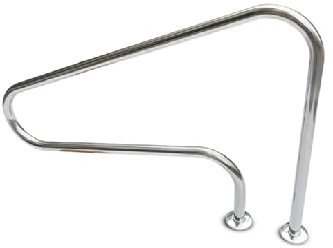 Set Mit 2 Pool-Handläufen, Schwimmbad-Handläufen, Treppengeländer – Komplettes Set, In Den Boden Eingelassene Pool-Handläufe Aus Edelstahl For Schwimmbäder, Wasserparks (Size : 2pcs-1.5 mm)