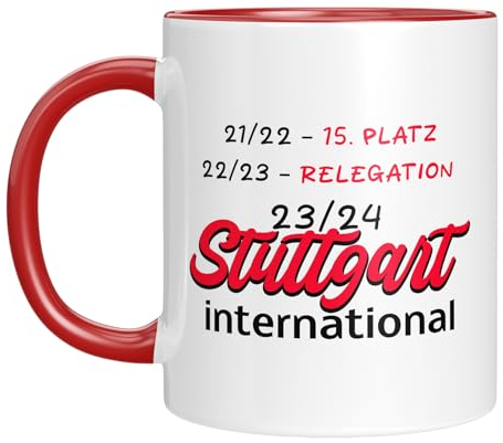 Stuttgart Tasse - Relegation International - Fans - Fussball - Geschenk (Rot)