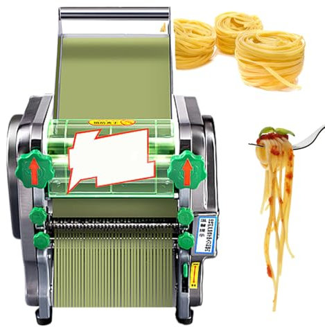 agreilduite Electric Pasta Machine-Pressing Dough & Cutting Pasta 2 In 1,Automatic Roller Pressing Machine-0.12-18mm Adjustable Thickness,Commercial Pasta Extruder Machine For Fresh Pasta